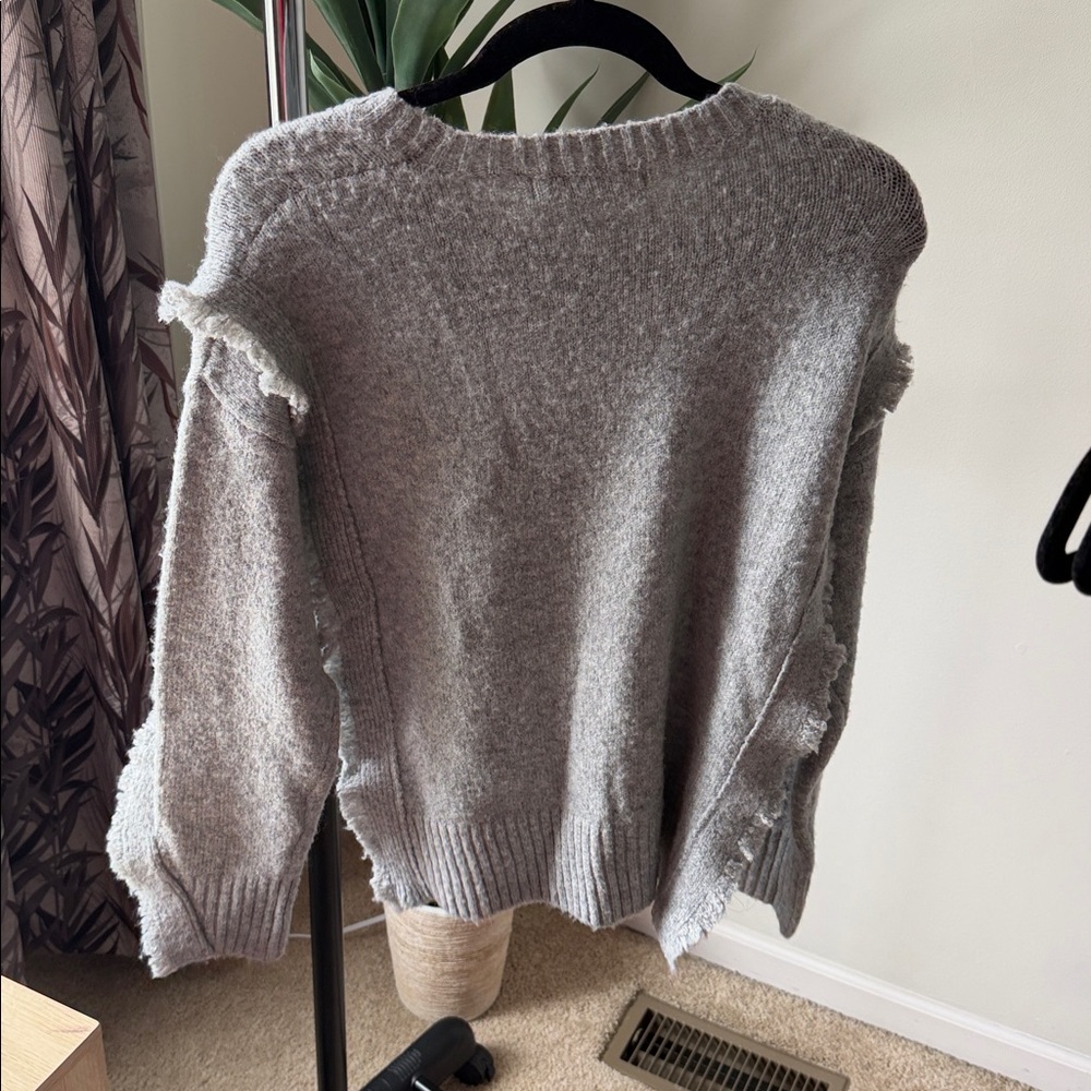 Bishop + Young Makenzie Fringe Pullover Sweater Oversized Size XS - Picture 7 of 7